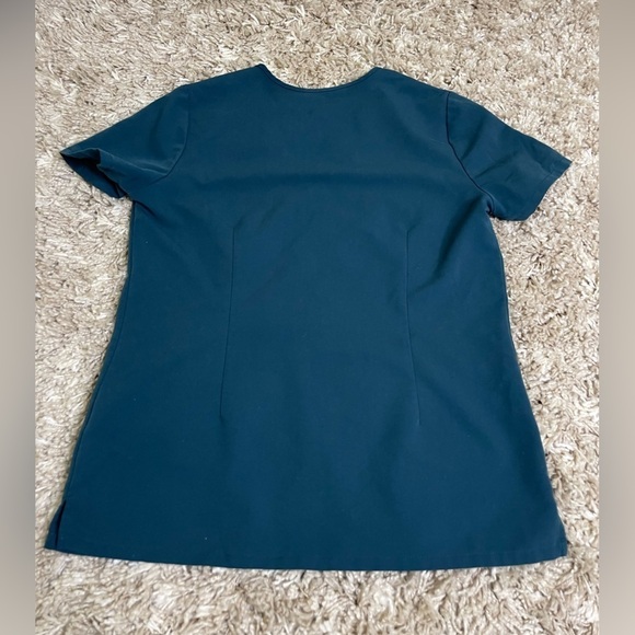 Figs Short Sleeve Technical Collection Turquoise Scrub Top Size S #0497 - Picture 5 of 9